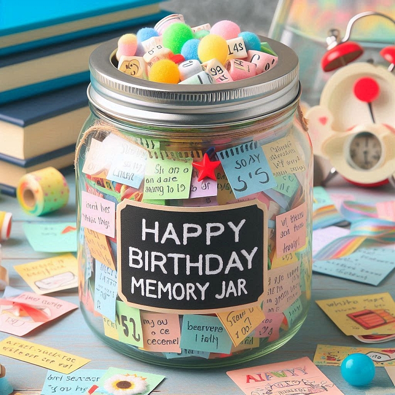 customized birthday memory jar