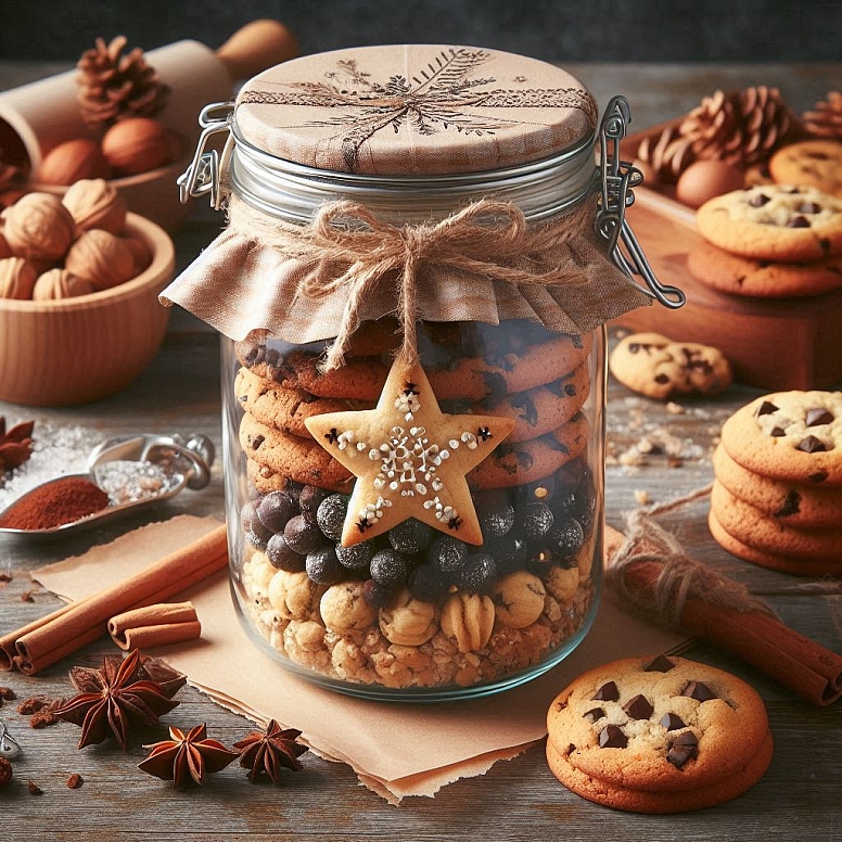 gourmet cookie mix in a jar