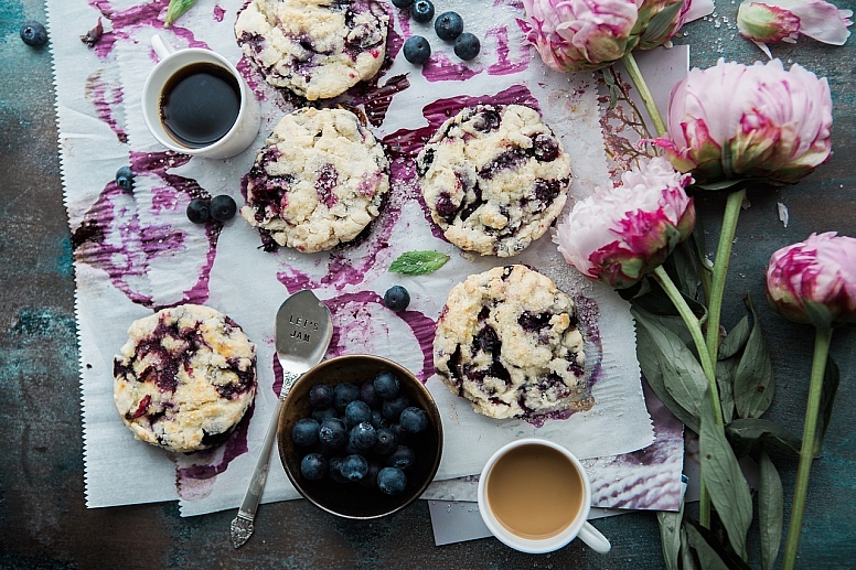 homemade blueberry cookies