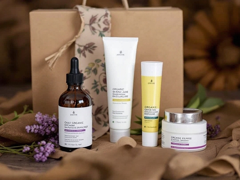 organic skincare products as gifts